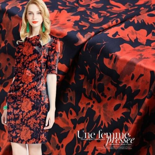 Mulberry Silk Stretch Satin Fabric Spandex Soft Skin-friendly Breathable Dress Shirt Harlan Cloth Natural Silk Fabrics