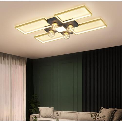Modern Simple Design LED Ceiling Light Aluminum Lustre Lamp Living Room Fixture Bedroom Dining Room Foyer Decoration Luminaire