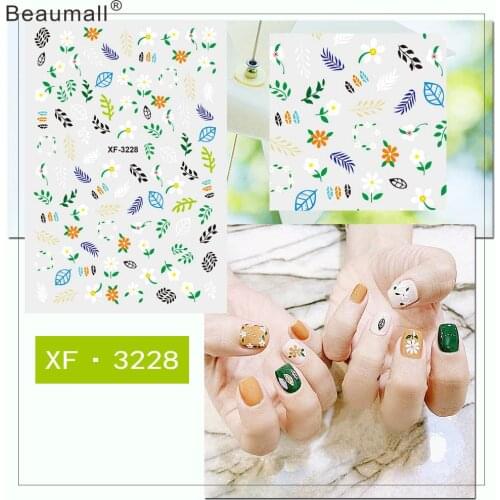 Elegant Patterns Nails Art Manicure Back Glue Decal Decorations Design Nail Sticker For Nails Tips Beauty