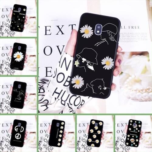 Phone Cases For Samsung Galaxy J4 J6 J8 Plus 2018 J2 J5 J7 Prime J3 J5 J7 2015 2016 2017 Case Silicone Daisy Flower Back Cover