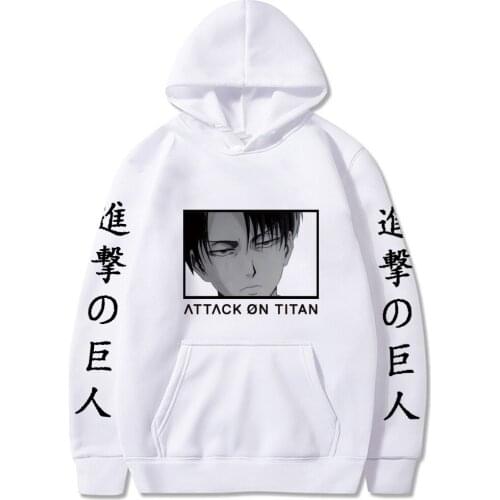 Anime Attack on Titan Cartoon Hoodies Ackerman Hooded Swearshirts Women Men Unisex Casual Loose Pullovers Clothing For Spring