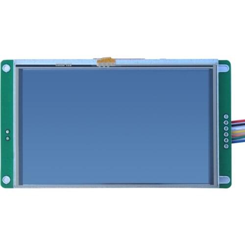 Smart Programmable Touch Screen HMI 5 Inch TFT LCD RS232 RS485 Modbus RTU Color Display Wall Touchpad 800*480 Free Examples
