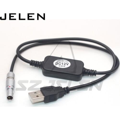 Boost 12V usb to connector 2pin Power Adapter Cable For Teradek Bolt Pro 1000/3000ft 60cm