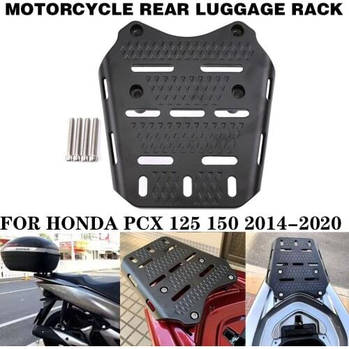 Motorcycle Rear Storage Box Luggage Case Rack Support Cargo Holder Shelf Panel Bracket For Honda PCX 125 150 PCX150 2014-2020