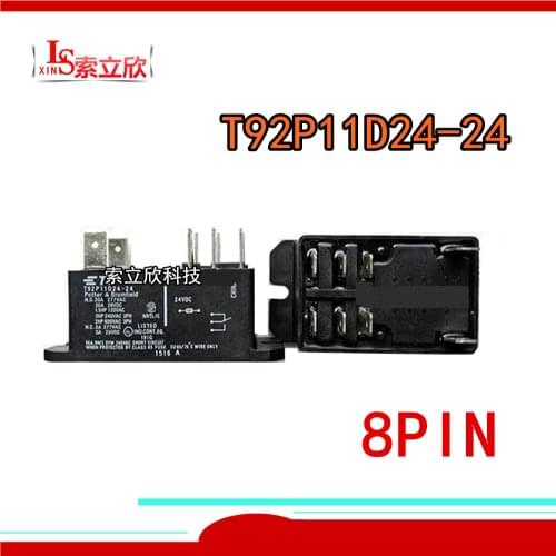 1PCS/2PCS 100%Original New relay T92P11D24-24 24VDC T92P11D24-24 T92P11D24 24 30A 24V 8PIN