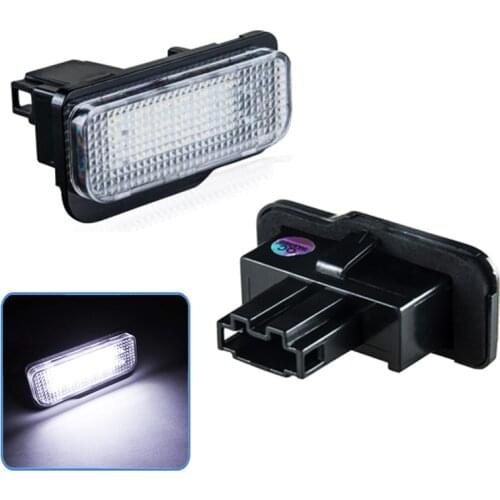 2pcs White Led License Plate Light For Mercedes Benz W203 Car Number Plate Lamp For Benz W203 4Door 2001-2007