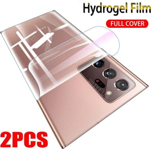 2Pcs Back TPU Film Not Glass For Samsung Galaxy Note 20 Ultra Note 20 A20s A21s A50 A70 A71 Sticker Hydrogel Screen Protector