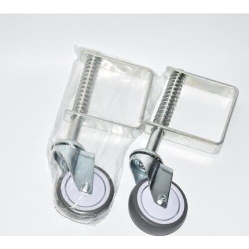 2pcs per pack Gate Caster 3 inch spring gate door rubber support wheel caster for sliding gate door use 50kg