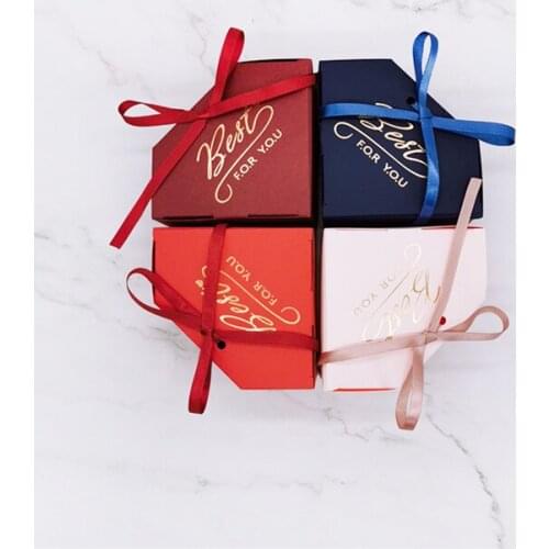 2000pcs wholesale Diamone Style Heart Shape Candy Boxes Wedding Favors Gifts Box Party Supplies Baby Shower Paper Boxes Package