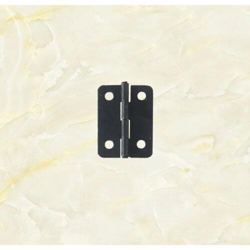 25*19MM Wooden Tin Gift Box Built-in Iron Black Small Flat Hinge