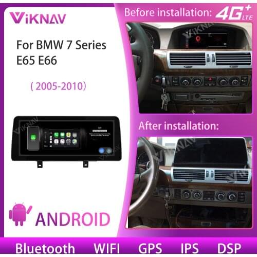 12.3 INCH Android 10 Car Radio For BMW 7 Series E65 E66 2005-2010 GPS Navigation DVD Multimedia Player New Standing Screen 2 din