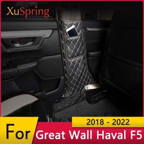 Car B Pillar Anti-kick Mat Protective Pad For Great Wall Havel F5 2018 2019 2020 2021 2022 Cushion Case Cover Trim