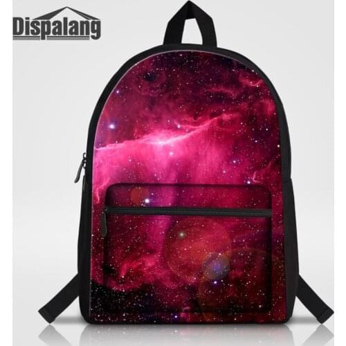 Dispalang Cotton Laptop Backpack Universe Space Galaxy Star School Bags for Teenage Notebook Shoulder Bag Kids School Backpack