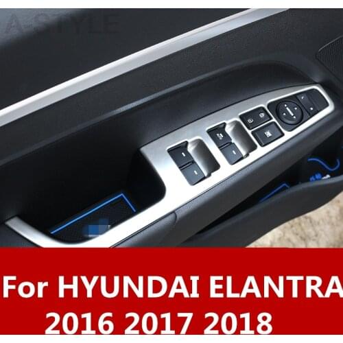 For hyundai Elantra 2016 2017 2018 ABS Chrome Car Interior Full Mouldings Trim Sticker Car Covers Car Accessorie