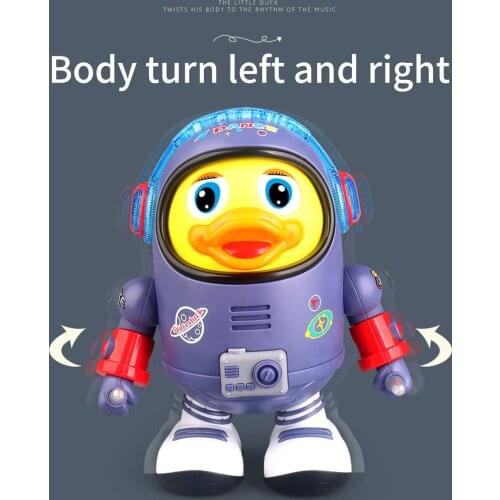 Electric Space Duck Toy Music Cute Musical Dancing Duck Toy Children Playing Learning Educational Smart Duck Plaything Toy Gift