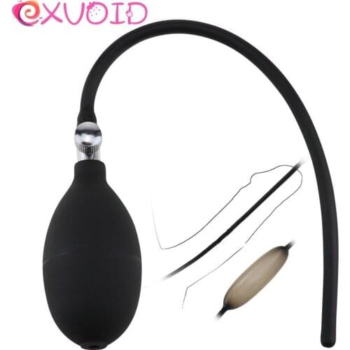 EXVOID Sex Toys For Men Male Penis Insert Device Sounding Urethral Catheter Dilatator Sounds Inflatable Penis Plug No Vibrator