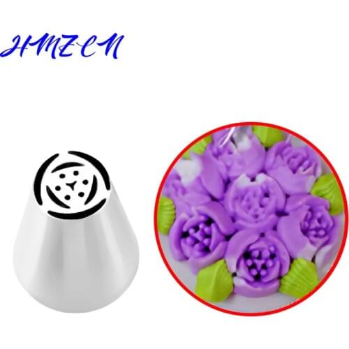 HMZCN Cream Icing Nozzles Stainless Steel Pastry Fury Decoration Cupcake Head Cake Decorating Tools Pastry Tools pasteleria 1PCS