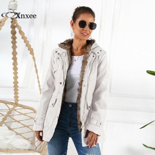 2021 Winter Womens Jackets, Womens Fashion Mid-Length Soft and Warm Womens Clothing Casual Parka