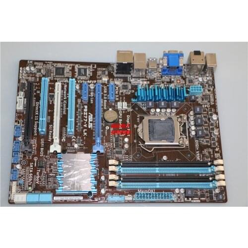Free shipping original motherboard for P8H77-V LE LGA 1155 DDR3 for i3 i5 i7 cpu 32GB USB2.0 USB3.0 H77 Desktop motherboard
