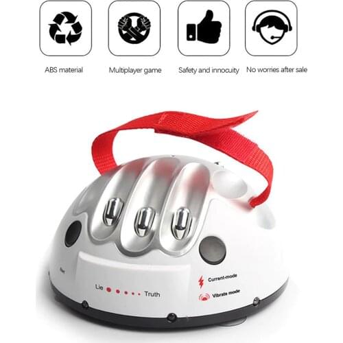 New Polygraph Shocking Liar Micro Electric Lie Detector Test Truth Dare Game For Party Essential Gift