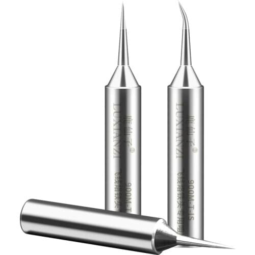 LUXIANZI 0.2mm Soldering Iron Tip Lead-free Soldering Iron 900M-T-I/900M-T-IS Copper Fly Line BGA Welding Tips Solder Iron