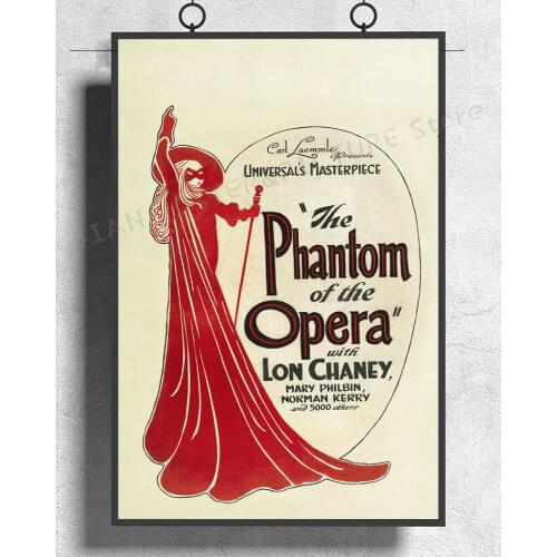 NJ593 The Phantom of the Opera (1925) Movie 02 Wall Sticker Silk Poster Art Home Decoration