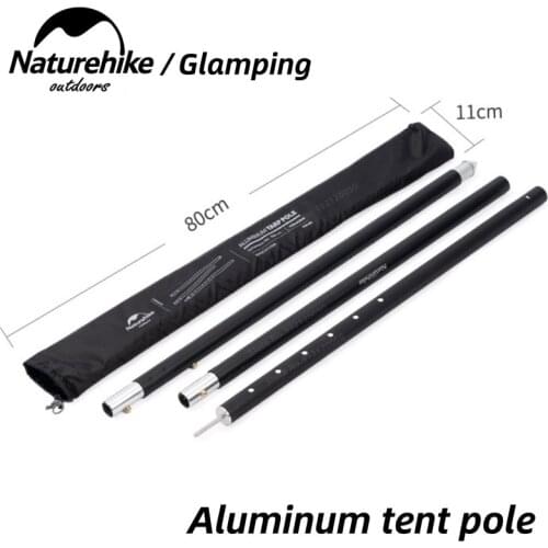 Naturehike Camping Aluminium Alloy Awning Rod Awning Pole Tent Poles Thicken Canopy Support Rod Outdoor Camping Tent Accessories