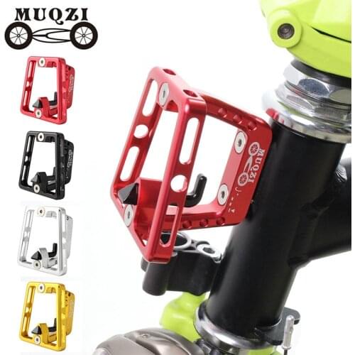 Aluminum Alloy Bicycle Front Carrier Block Bag Bracket Holder for Brompton Folding Cycling Front Carrier Block Bike Accessories