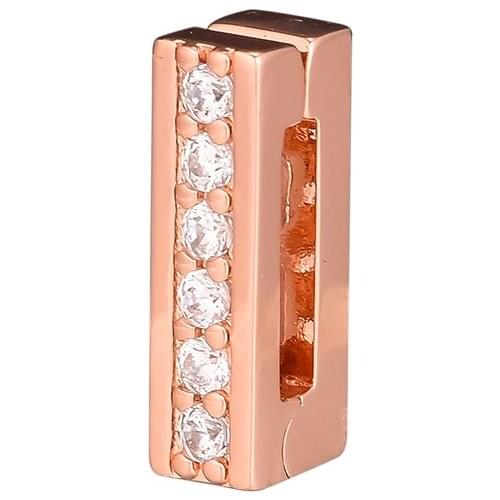 CKK Rose Gold Timeless Clip Charm Bead Fit Original Reflexion Bracelets sterling silver jewelry women Beads for Jewelry Making