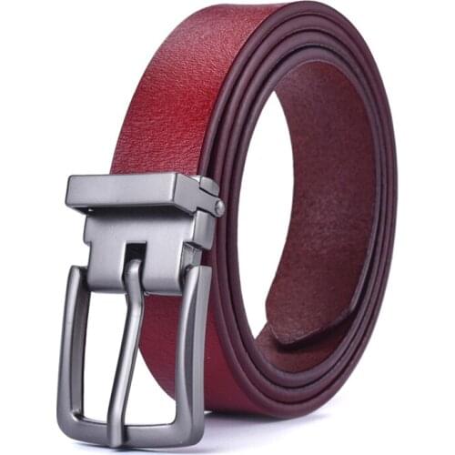 Childrens Belt Boys Girls Pin Buckle Children Jeans Belts Waistband School Military Training Belts Real Leather waistband