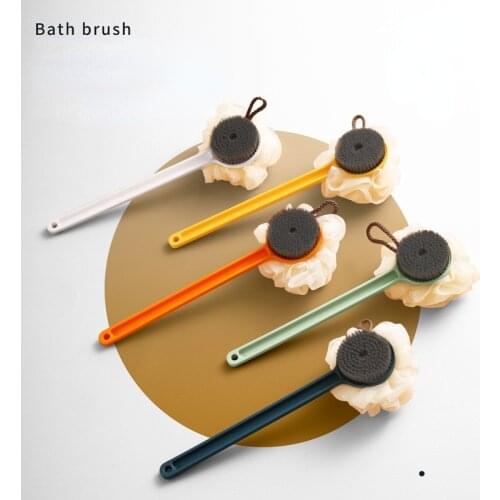 Bath Brush Bath Shenji Rub Back Brush Long Handle Washtowel Back Soft Hair Shower Brush Mud Rub Supplies Not Recommended