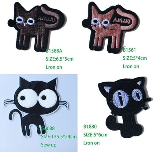 Cute Small Animal Cartoon 3D Cat Patch for Clothing Sticker for Children Boy Girl DIY Patches T-shirt Heat Transfer Badges