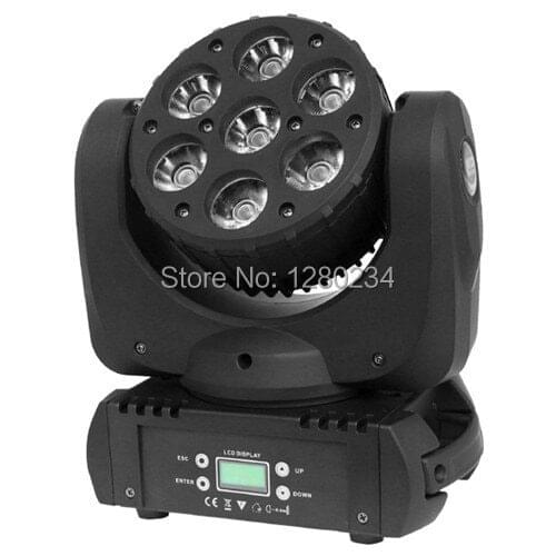 4pcs/lot cheap disco light 7*12W led moving head light 4 in 1 RGBW led stage lighting for dj club mini bar dmx512 control