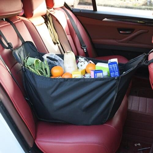 Universal Car Back Seat Storage Basket Shopping Bag Organizer Stowing Tidying Interior Accessories for Travel Camping Capacity