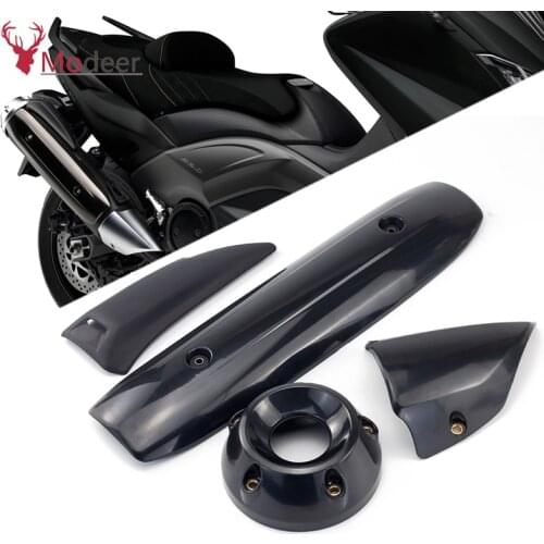 4 Types Motorcycle Exhaust Pipe Cover Cowl For Yamaha XP500 TMAX 500 2011-2016 / TMAX T MAX 530 T-MAX 2012 2013 2014 2015 2016