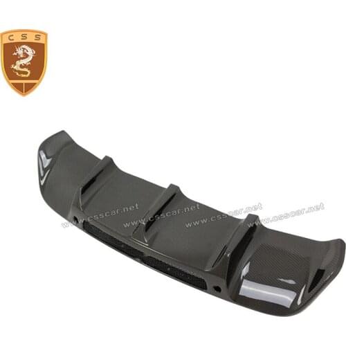 Real Dry Carbon Fiber Rear Lip Diffuser Spoiler Fit for Aston Matin V8 Vantage Original Model Skid Rear diffuser lip Plate 00097