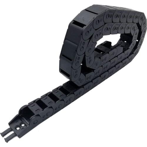 1 Meter 15x20mm Wire Carrier Cable Drag Chain Semi-Enclosed Interior Opening CNC Router Machine Tools Transmission Free Shipping