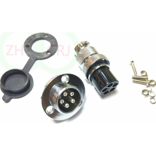 10 set GX20 5Pin Aviation plug Disc flange GX20 Radio 20mm Panel mount waterproof New