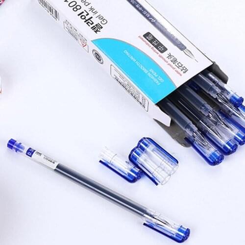 12Pcs Gel Ink Pen 0.38mm Student Stationery Office DIY Sketching Writing Tool