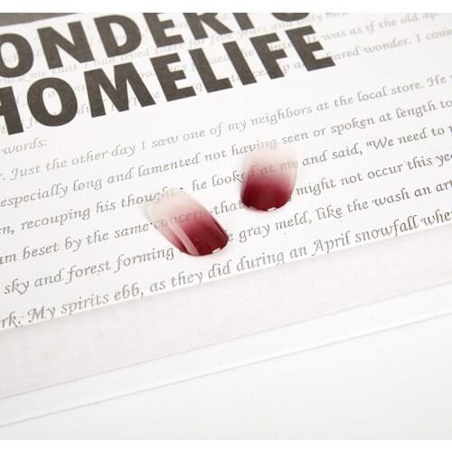 24 Pcs Cosplay Kimetsu no Yaiba Kamado Nezuko Pink Fake Nail Artificial False Nails