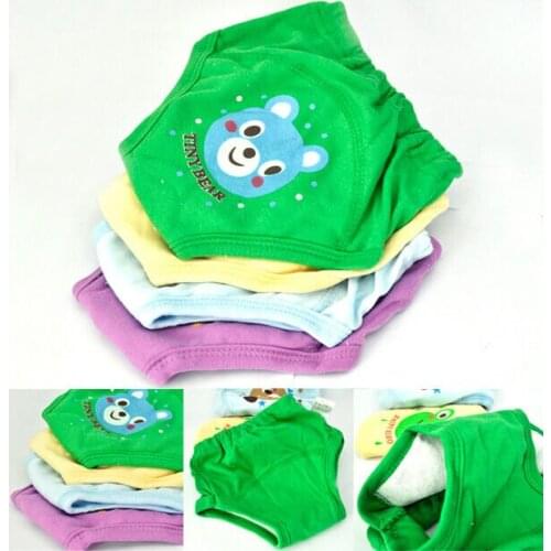 4 pcs Baby Newborn Girl Boy 4 Layers Waterproof Potty Training Shorts Reusable Cute Cartoon Summer Kids Infant Toddler Clothes