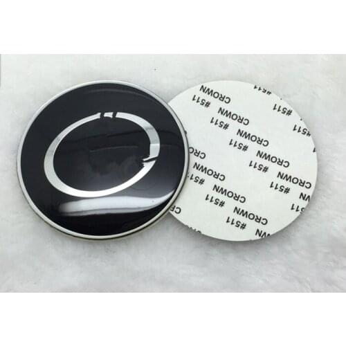 4pcs/lot 60mm metal car decal stickers with H MB T rabbit or other logo universal for all car maker wheel cap decoration