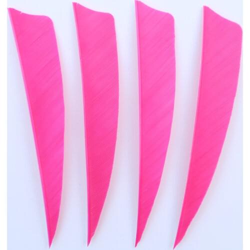 50Pcs 4Inch Shield Turkey Feathers Arrow DIY Archery Accessories Feather Fletching For Any Wooden Carbon Arrow Shaft