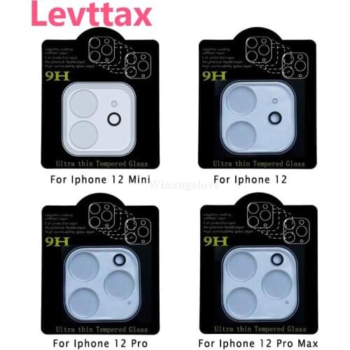 50Pcs/lot Tempered Glass Camera Lens For iPhone 12mini 11 pro Max Camera Film for iphone 11pro Full Cover Screen Protector Glass