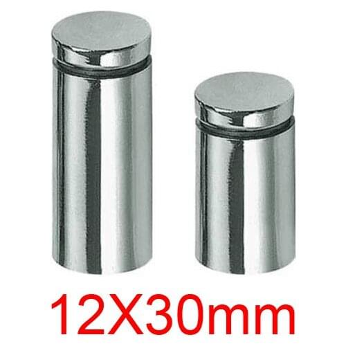12mm diameter 30mm length Acrylic sheet nail, Stainless Steel Advertising Nail Screw, 12X30mm standoff pins, hollow & brush