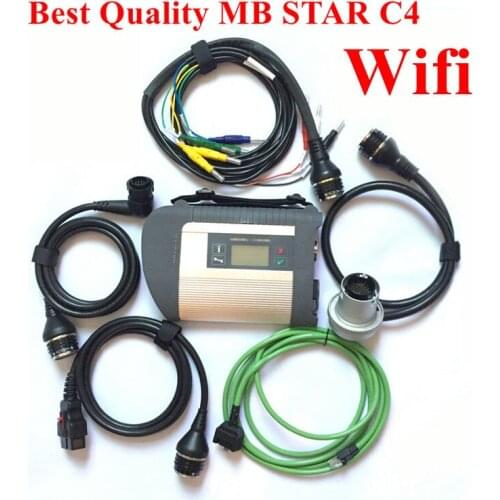 Full chip MB STAR sd C4 car diagnostic scanner tool 2020.09 Mb star C4 sd connect for 12V/24V auto diagnostic scanner Free Ship
