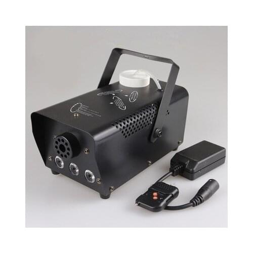 Wireless Remote control 500W smoke machine Red blue green mixed color Mini fog machine professional stage lighting DJ equipment