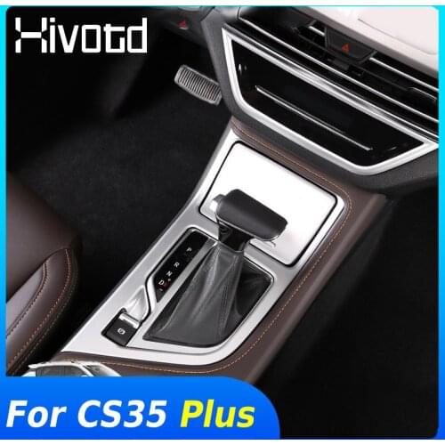 Hivotd Central Control Gear Panel Cover Interior Car Styling Accessories Modification Decoration Trim For Changan CS35 Plus 2020