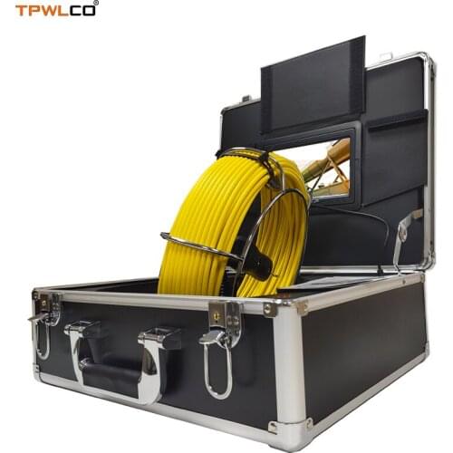Diameter 23mm Waterproof Pipe Underwater Pipeline Camera 7inch 20-50m Cable Endoscope Drain Sewer Camera System With DVR