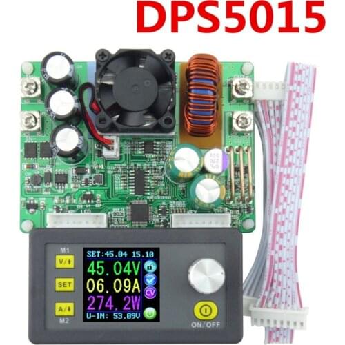 DPS5015 Constant Voltage Current Step-down Programmable Digital Power Supply buck Voltage Converter Voltmeter Multimeter 50V 15A